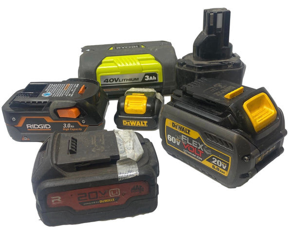 10 POUNDS OF MIXED TOOL BATTERIES - 50-60 CELLS