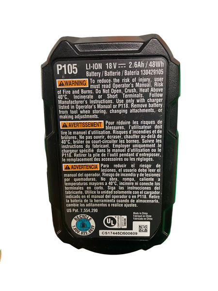 Ryobi P105 18v Batteries for Parts/Repair