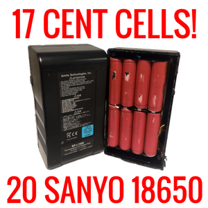 *Salvage* 20 SANYO 18650 2200MAH LITHIUM ION - SHELF A2