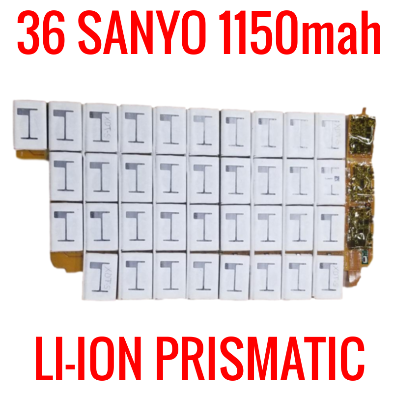 36 SANYO 1150mah LITHIUM ION CELLS