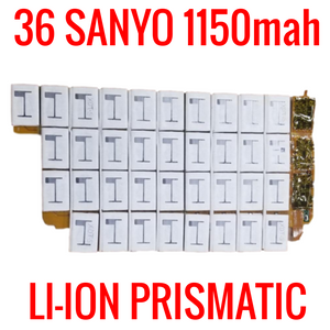 36 SANYO 1150mah LITHIUM ION CELLS