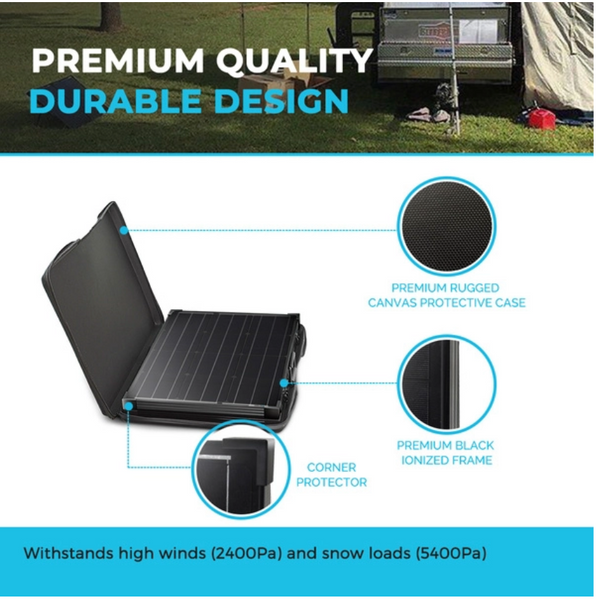 100w 12v Renogy Foldable Solar Suitcase w/o Controller