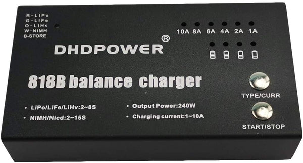 DHD POWER 818b balance charger 240w 10a 2s-8s - out of box