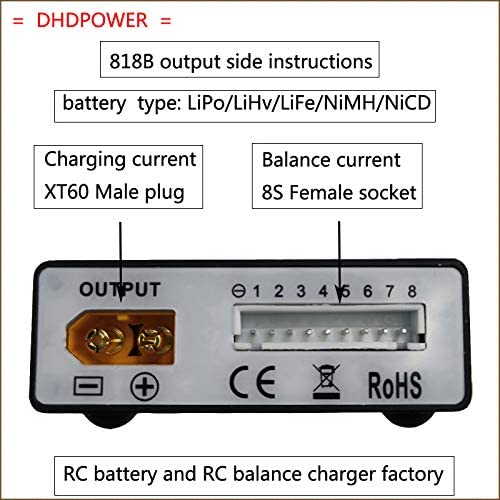 DHD POWER 818b balance charger 240w 10a 2s-8s - out of box