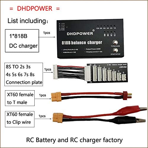 DHD POWER 818b balance charger 240w 10a 2s-8s - out of box
