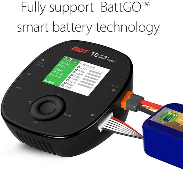 Used twice - ISDT T8 Battgo Balance Charger Discharger 30A 1000W DC 2-8S