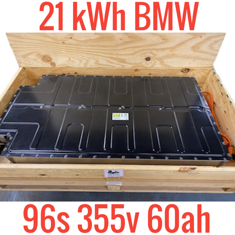 COMPLETE BMW 21kWh EV BATTERY 96S 355v 60ah