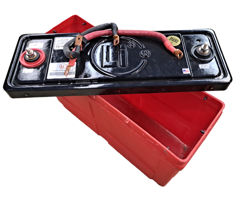 22" x 8" x 12" Battery Box with Binding posts and wire
