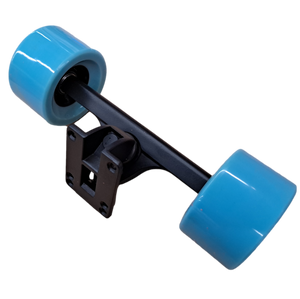 Blue Electric Skateboard Trucks and Wheels