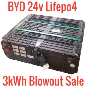 BYD 24v 8s Lifepo4 3kWh BLOWOUT!