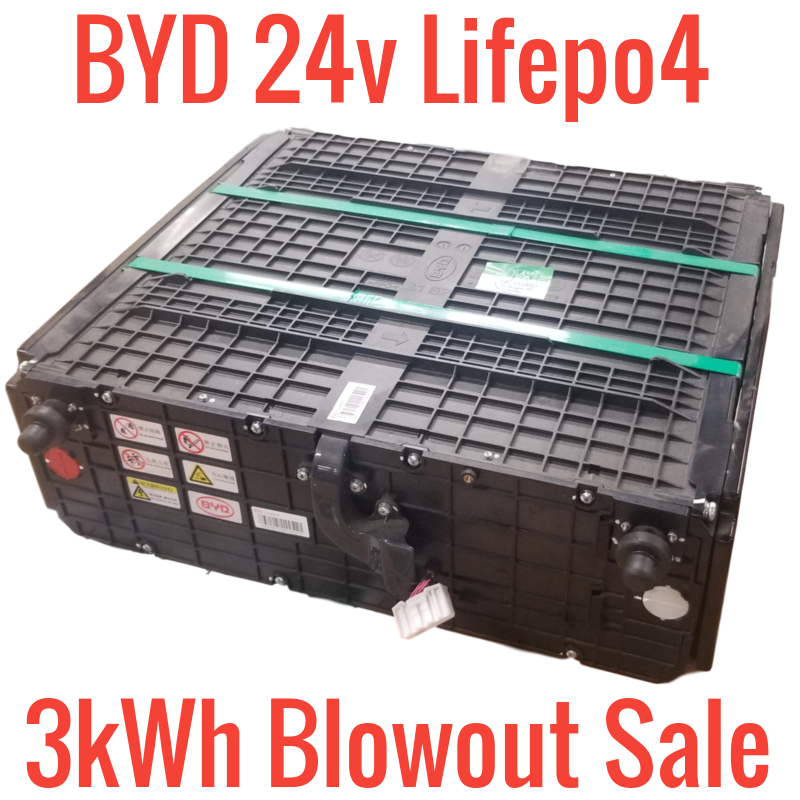 3 Bad Cells - BYD 24v 8s Lifepo4 3kWh BLOWOUT!