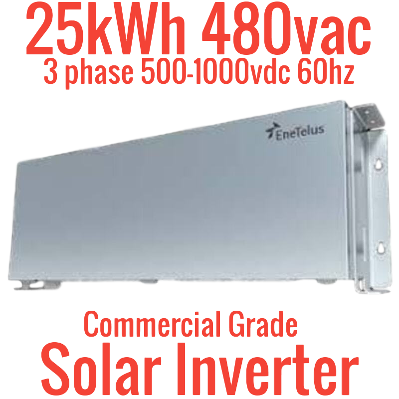 25kW 480v 3-Phase 500-1000vdc Solar Inverter Enetelus US 60hz