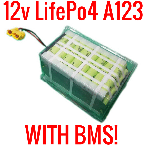 12.8V 36.8ah 486wh LIFEPO4 A123 MODULE W/ BMS - Tested