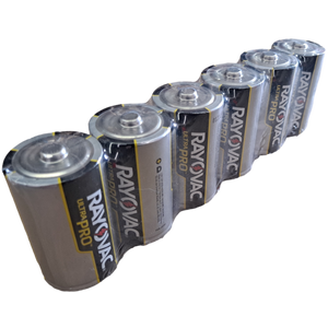 6x D Rayovac Ultra Pro Alkaline Batteries - New