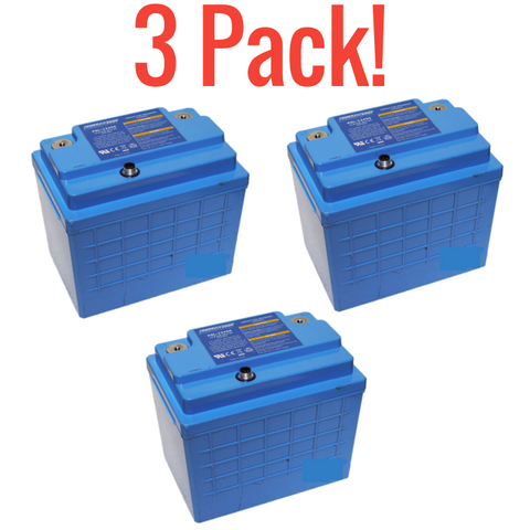 3 Pack Power Sonic 12.8v 45ah PSL-12450 - 1.7kWh