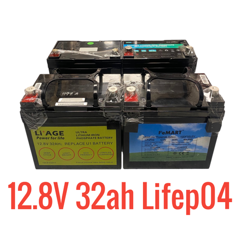 Parts/Repair 4 Pack - Mixed LIFEP04 12.8V 32ah 410wh