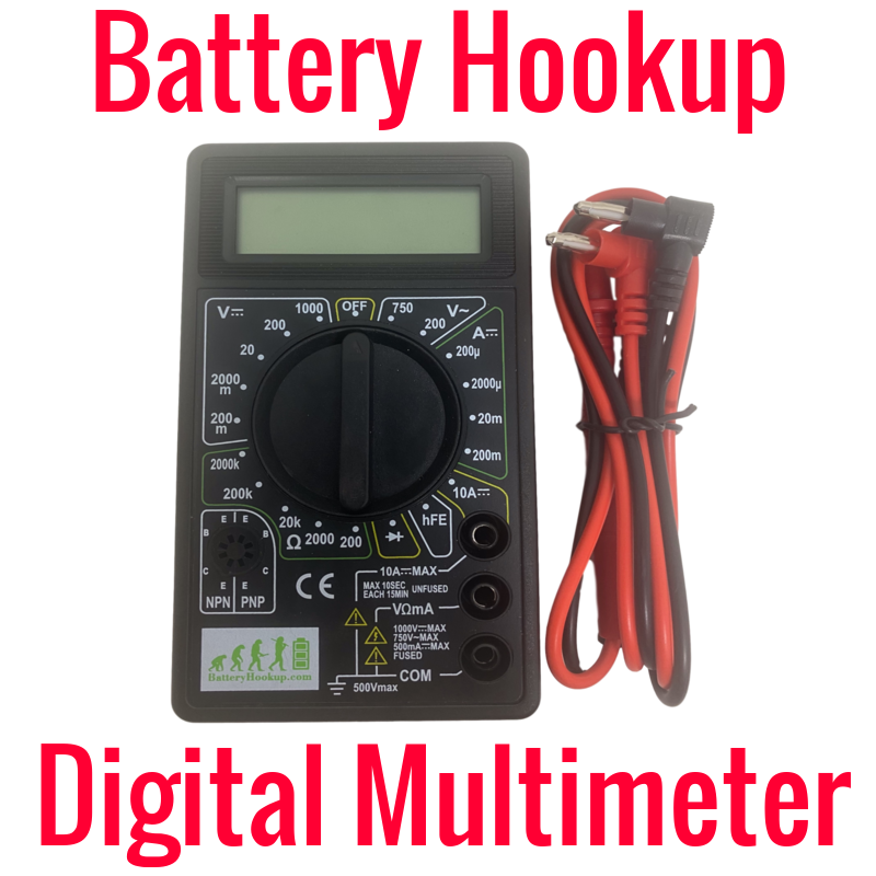 Battery Hookup Digital Multimeter w/ Battery Included