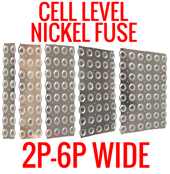 NICKEL FUSE 2P-6P WIDE CONTINUOUS ROLL BY THE FOOT! 18650 CELL LEVEL FUSING