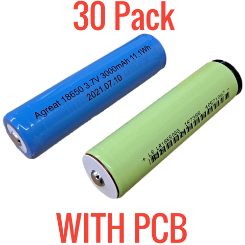 30 New Lishen LR18650SS 3000mah cells with PCB