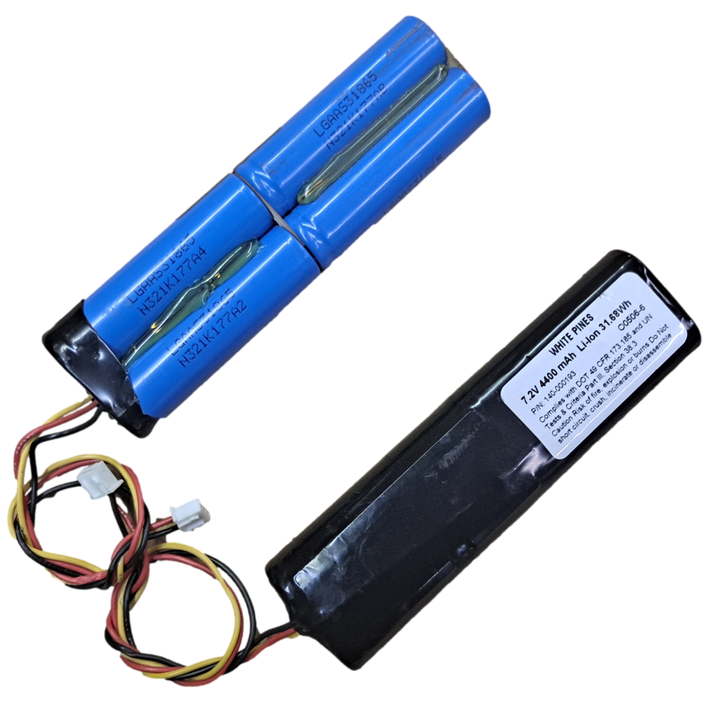 Pack with 4x LG 2200mah 18650 cells