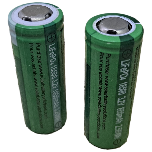 30 Solar Battery Solutions 3.2v 800mah 18500 Lifepo4