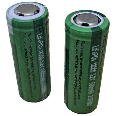 30 Solar Battery Solutions 3.2v 800mah 18500 Lifepo4