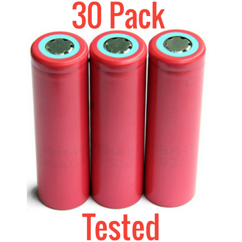 30x Sanyo 2400mah 18650 Cells Fully Tested
