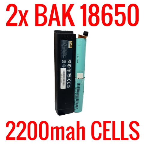 2 BAK 2200mah 18650 CELLS IN SMPCM3 MODEM BATTERIES