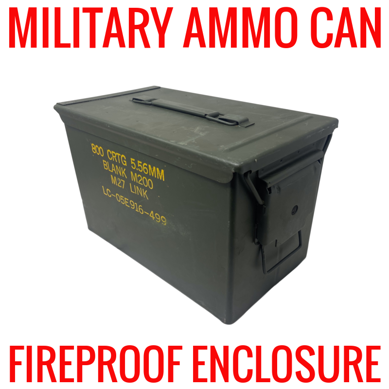 Military Ammo Can Fireproof Enclosure