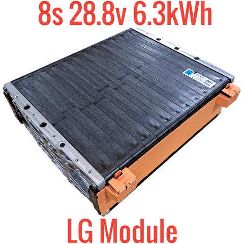 LG 28.8v 6.3kWh 8s Lithium Ion EV Module - $100/kWh