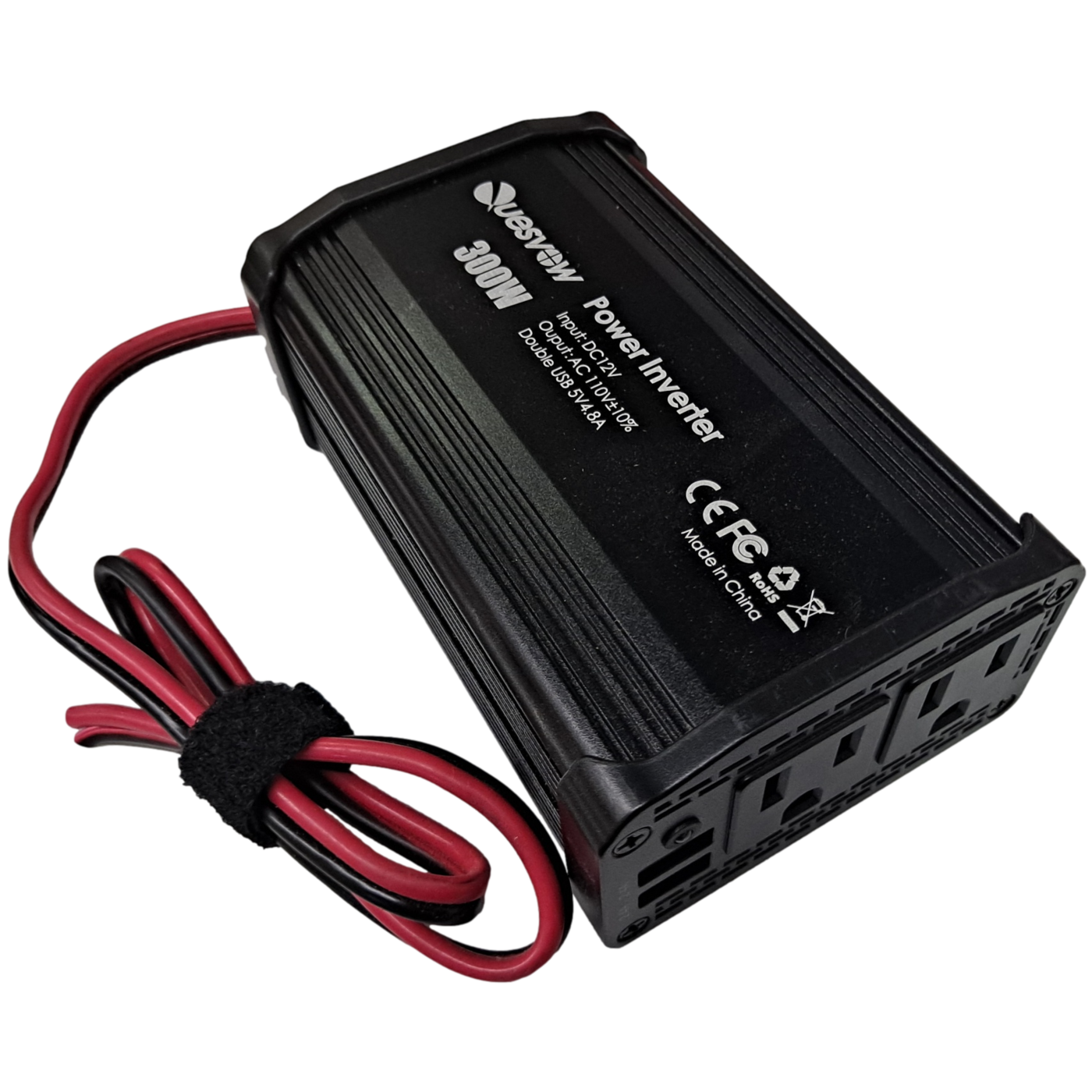 Quesvow 12v 300w Power Inverter with dual usb