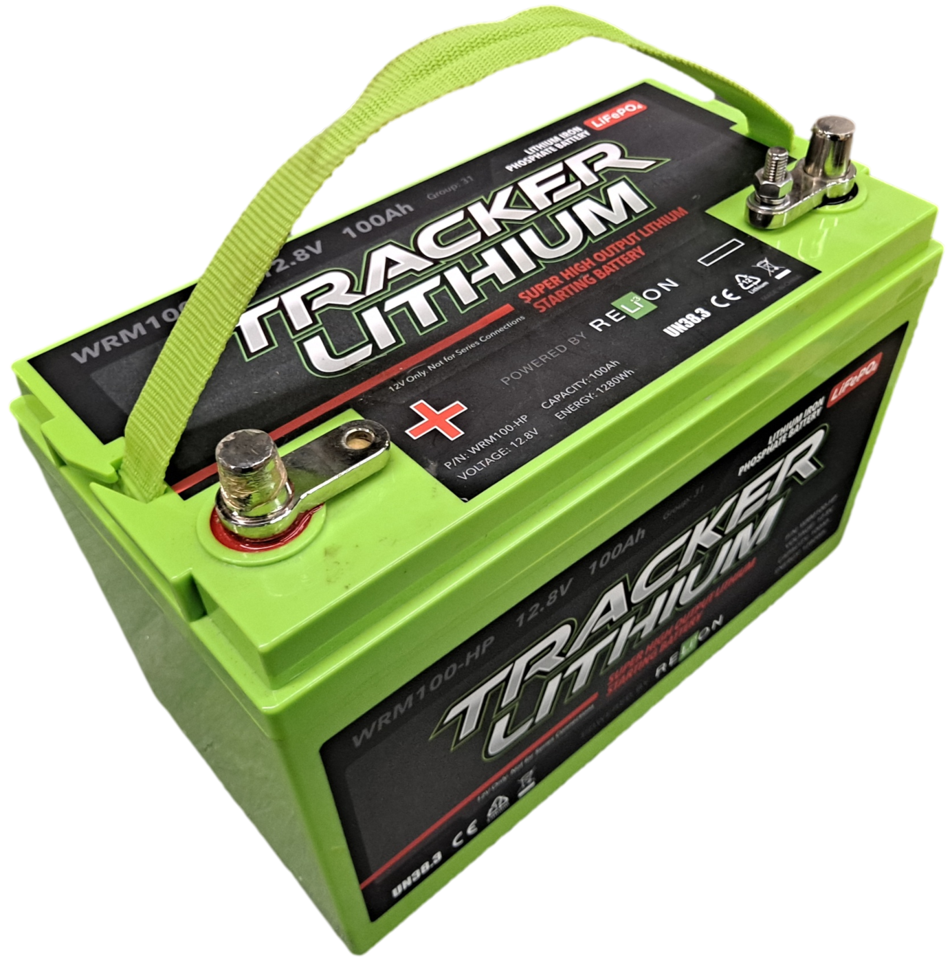 Tracker WRM100-HP Lifepo4 12.8v 100ah - Post - Tested 100%