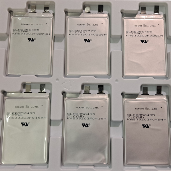 62x New Kokam SLPB356495 Li-Po 3.7 2100mah Cells