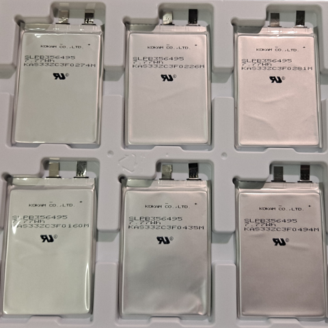 62x New Kokam SLPB356495 Li-Po 3.7 2100mah Cells
