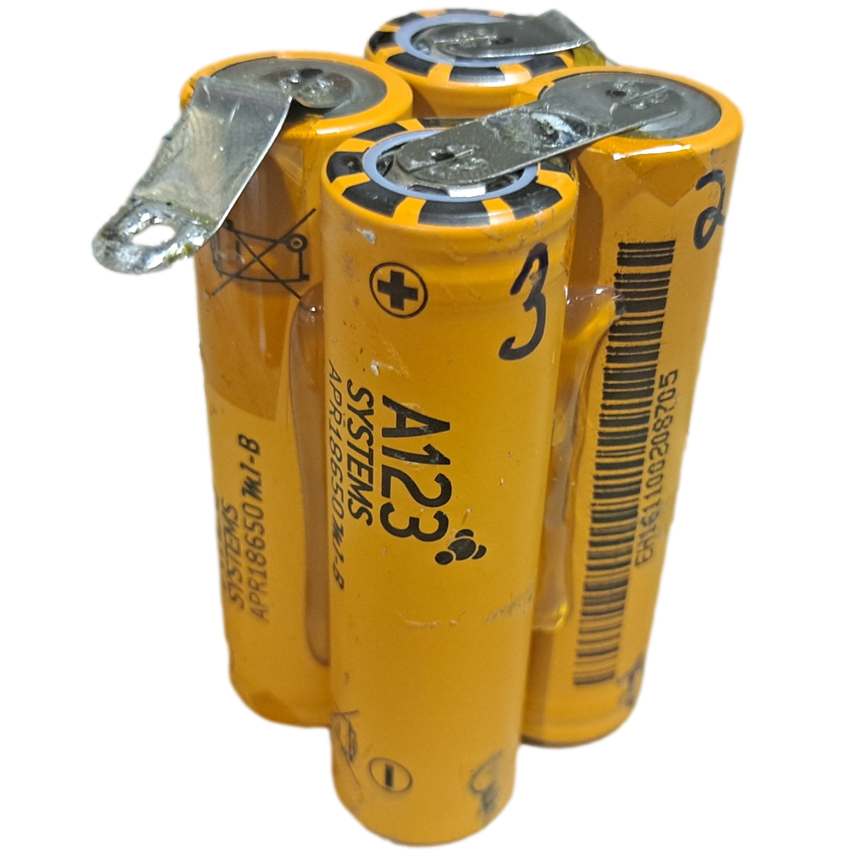 12v 4s A123 18650 APR18650M1B 1100mah Lifepo4 Batteries
