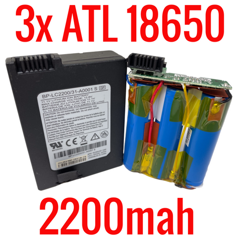 3 ATL 2200mah 18650 Cells in Modem Batteries BP-LC2200/31