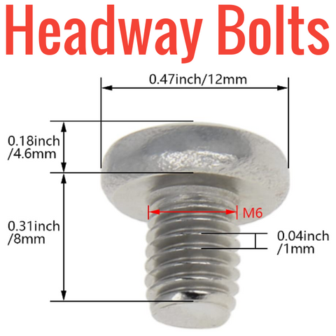 Bolts for Headway 38120 Cells - M6-1.0 x 8mm