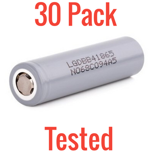 30x LG 2600mah 18650 Cells Fully Tested - LGABB41865
