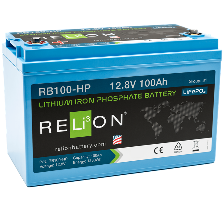 Tested - Relion RB100-HP 12.8v 100ah Lifepo4 w/BMS High Performance