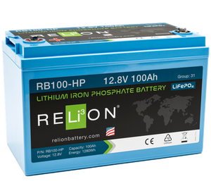 Tested - Relion RB100-HP 12.8v 100ah Lifepo4 w/BMS High Performance