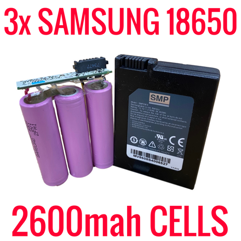 3 2600mah 18650 CELLS IN SMPCM9 MODEMS