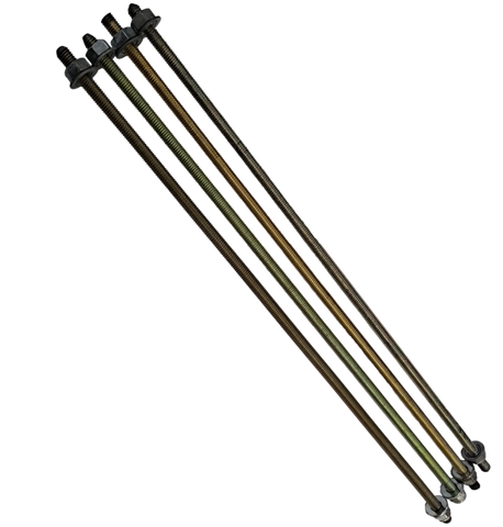 4x 12.5" threaded rods with bolts for SPIM08HP 16ah