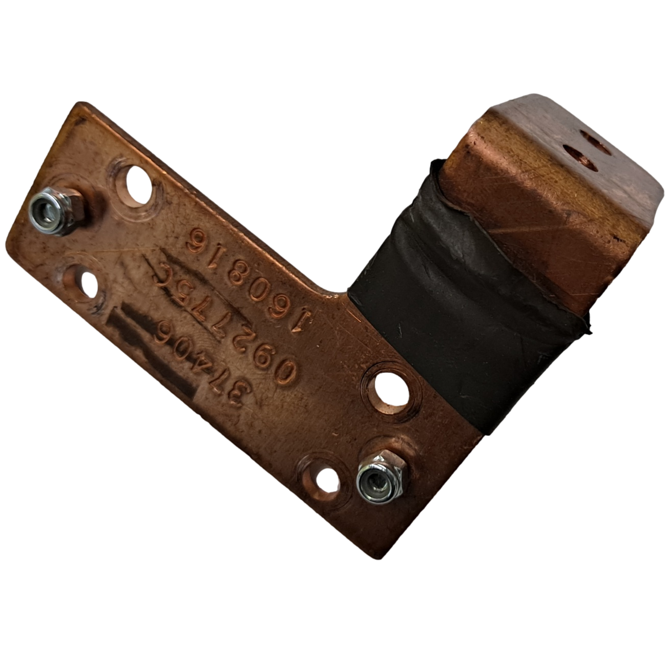 2p 300a 2 HOLE ANGLE END BUSBAR FOR SPIM08HP 16ah - Copper