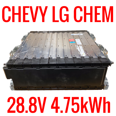 Chevy OEM LG Chem 8s 28.8v 4.75kWh