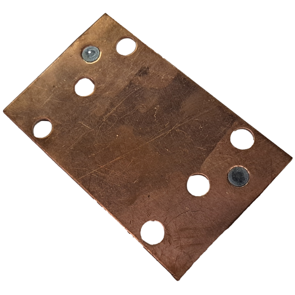 3p 200a END BUSBAR FOR SPIM08HP 16ah - Copper/Steel