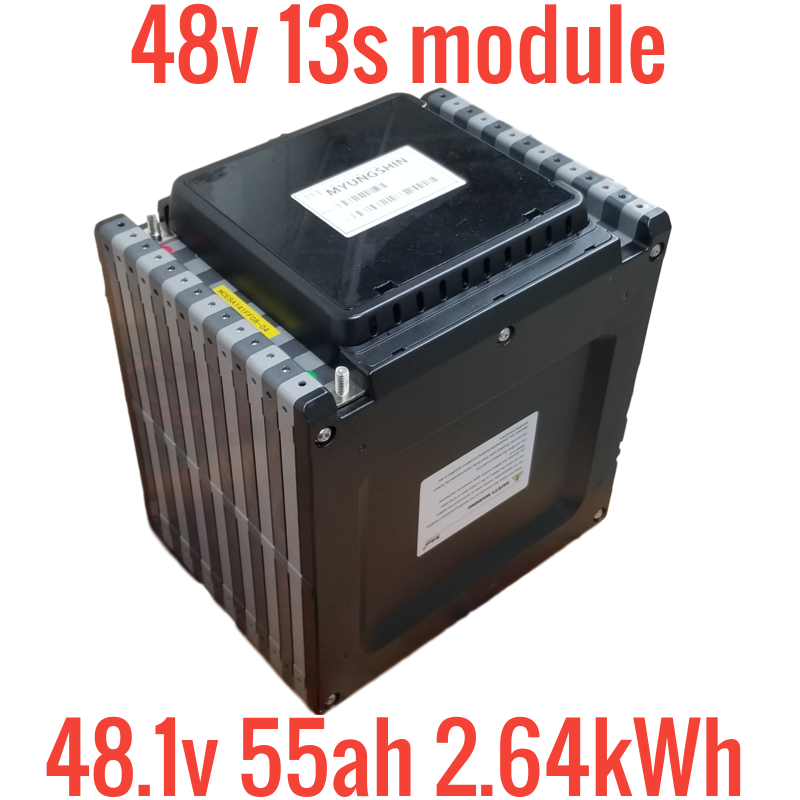 13s 48.1v 55ah 2.64kWh lithium ion module
