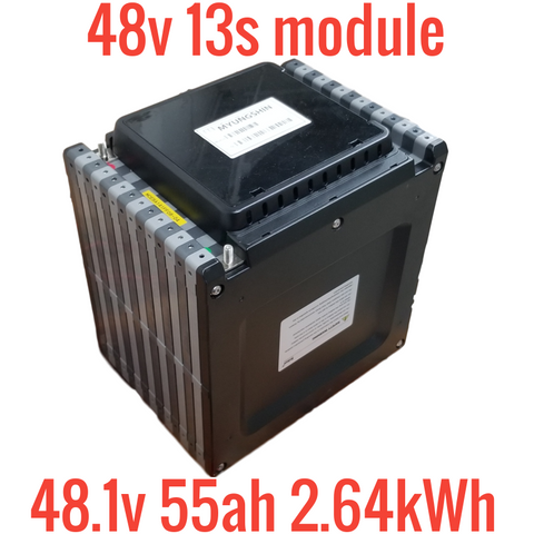 13s 48.1v 55ah 2.64kWh lithium ion module