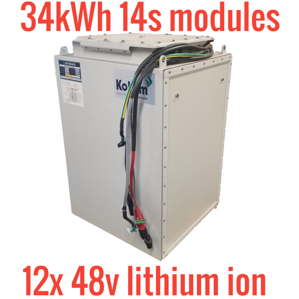 12x 14s 51.8v 55ah 2.85kWh - 622v 55ah 34.2kWh