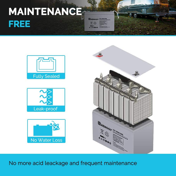 NEW Renogy 12V 100Ah Deep Cycle AGM Battery