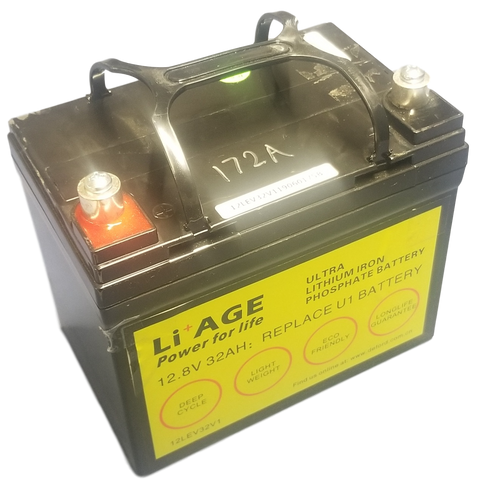 Li Age 12.8v 32ah 410wh LifePo4 w/ BMS - Fully Tested